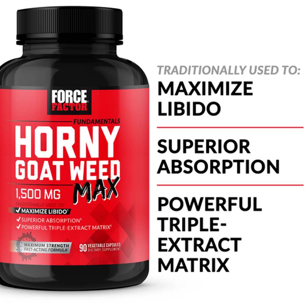 Force Factor Horny Goat Weed Max – 90 Capsules