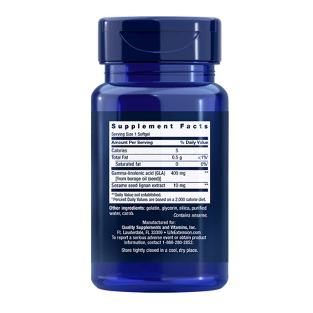 Life Extension Mega Gla Sesame Lignans 30 Softgels
