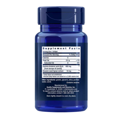 Life Extension Mega Gla Sesame Lignans 30 Softgels