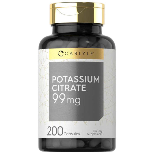 Carlyle Nutritionals Potassium Citrate 99mg | 200 Capsules