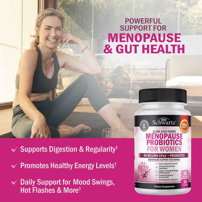 Bio Schwartz Menopause Support Probiotics for Women – 30 Capsules