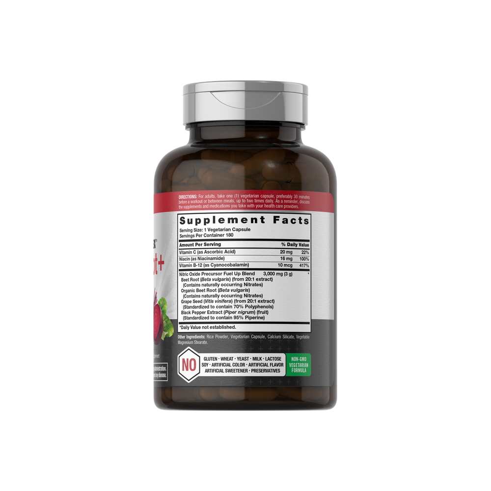 Horbäach nitric oxide max with beet root | 180 capsules