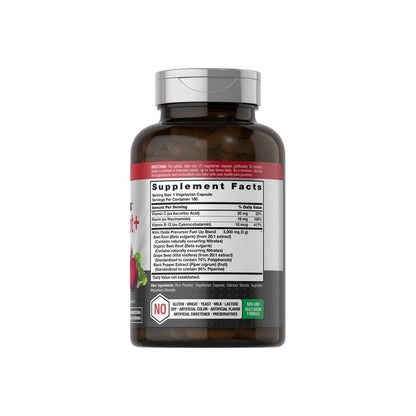 Horbäach nitric oxide max with beet root | 180 capsules