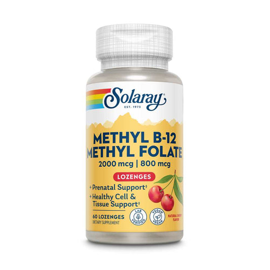 Solaray Methyl B-12 & Methyl Folate 60 Lozenges