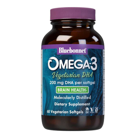 Bluebonnet Nutrition Omega-3 Vegetarian Dha 200 Mg 60 Softgels