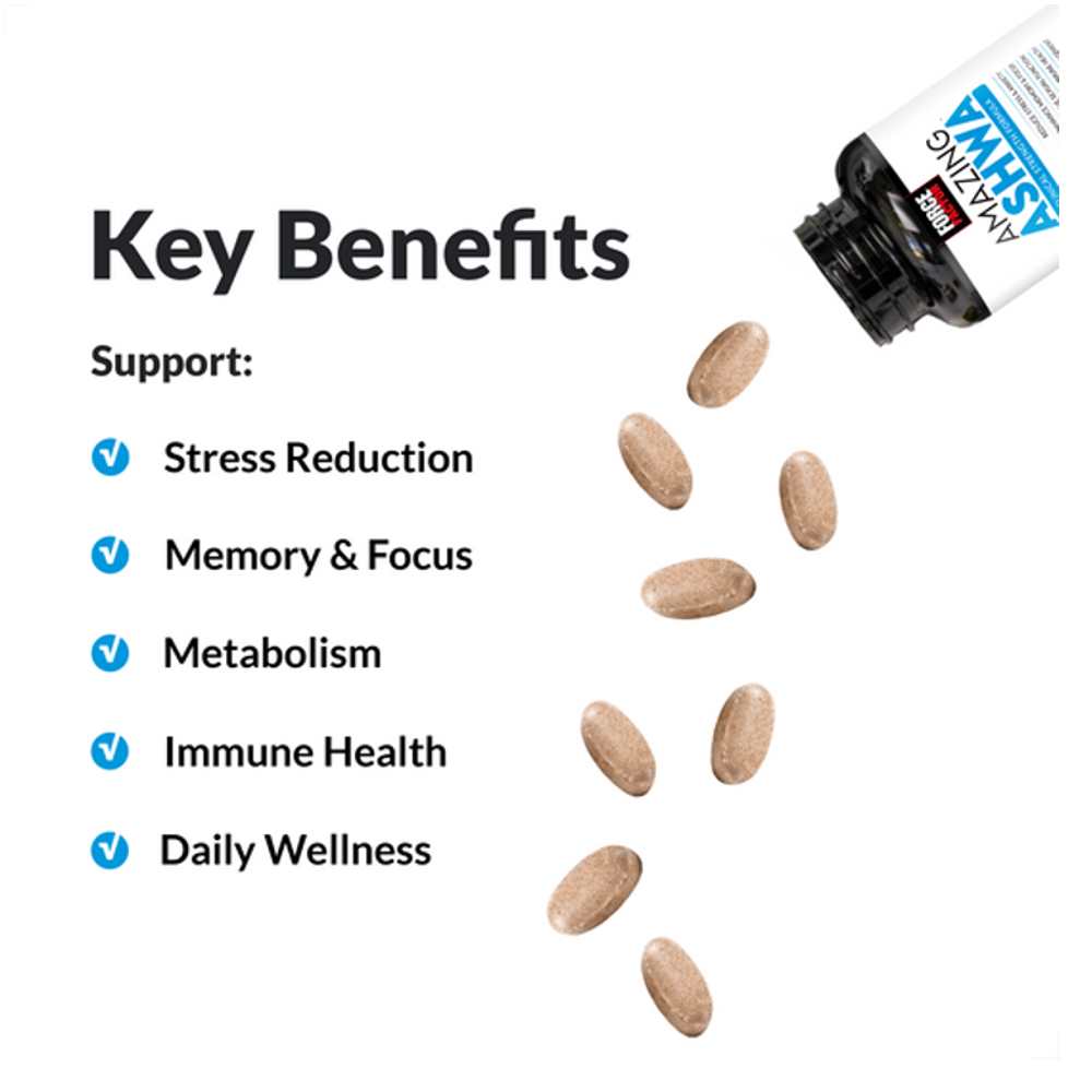 Force Factor Amazing Ashwa – 120 Tablets
