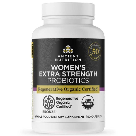 Ancient Nutrition Regenerative Organic Certified® Women's Extra Strength Probiotics 60 caps
