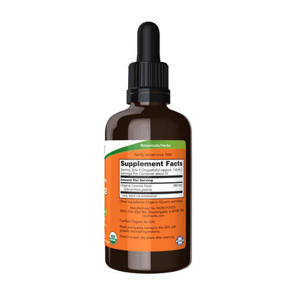 Now Foods Certified Organic Licorice Root – 480 Mg Herb Equivalency – 2 Fl Oz (59 M L)