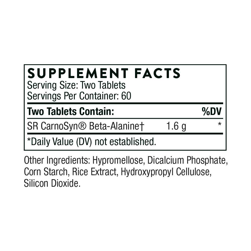Thorne Beta Alanine-Sr 120 Tablets