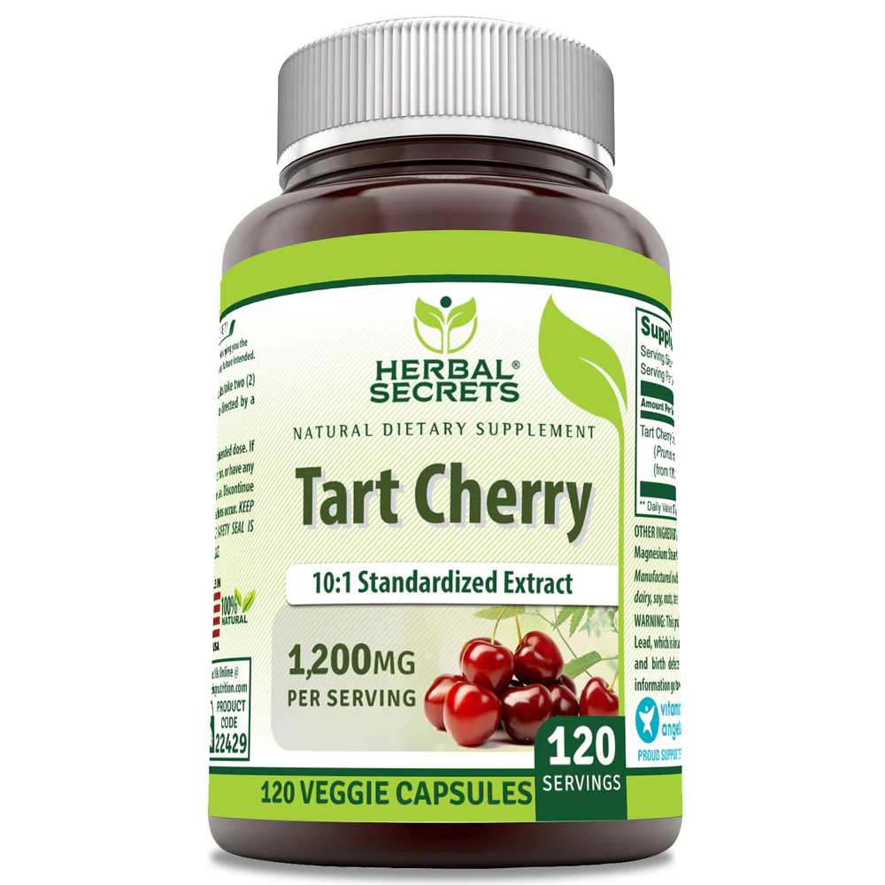 Herbal Secrets Tart Cherry 1200 Mg 120 Veggie Capsules