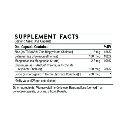 Thorne Trace Minerals – Comprehensive Mineral Support | 90 Capsules