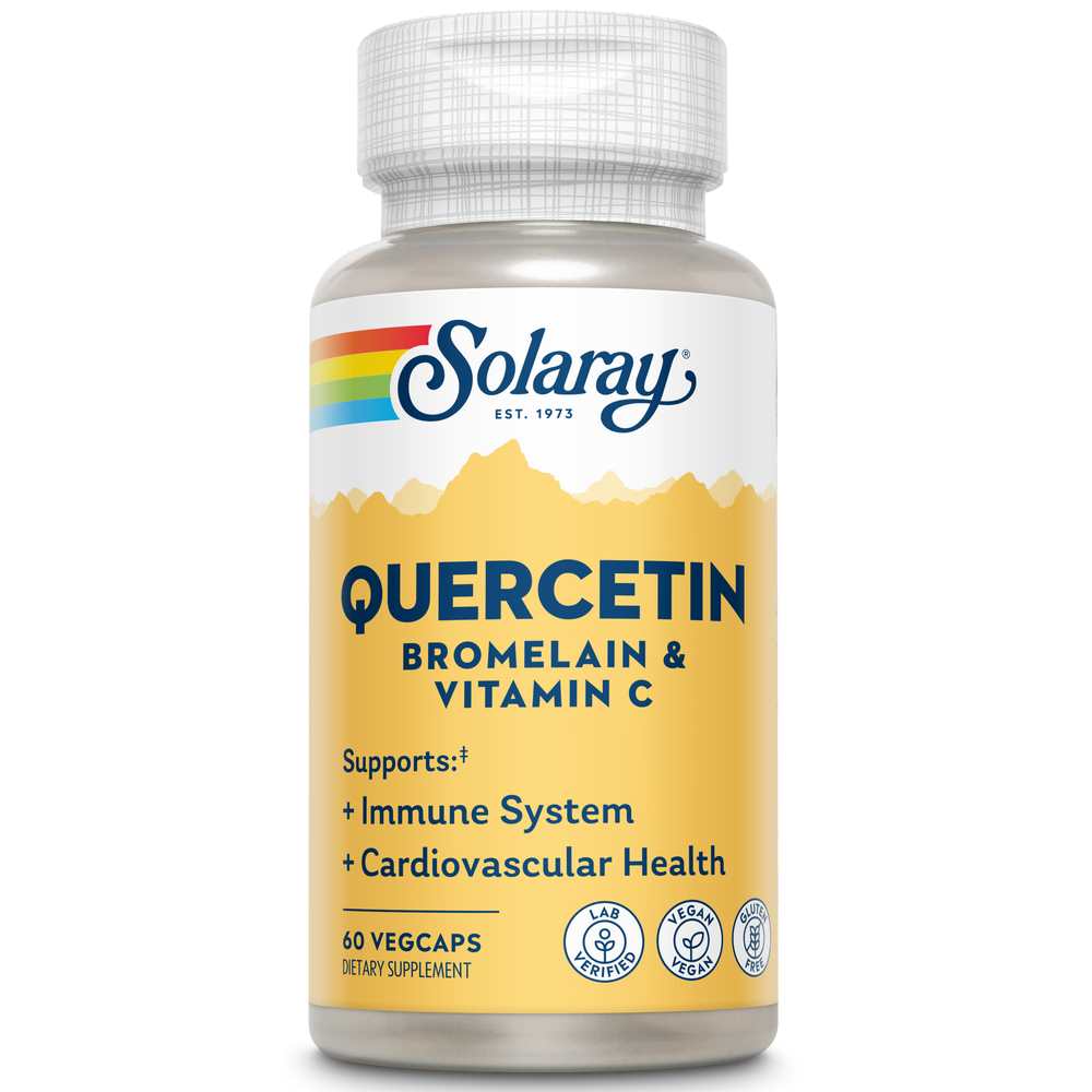 Solaray Qbc Plex | Quercetin & Bromelain + Vitamin C 60 Caps