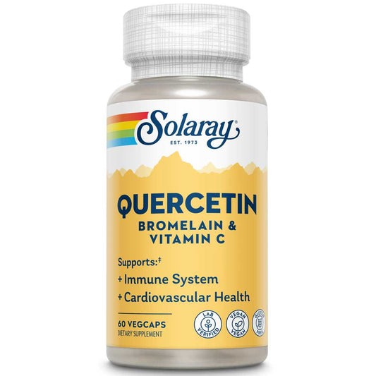 Solaray Qbc Plex | Quercetin & Bromelain + Vitamin C 60 Caps
