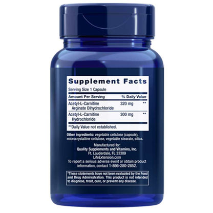 Life Extension Acetyl-L-Carnitine Arginate – 90 Capsules