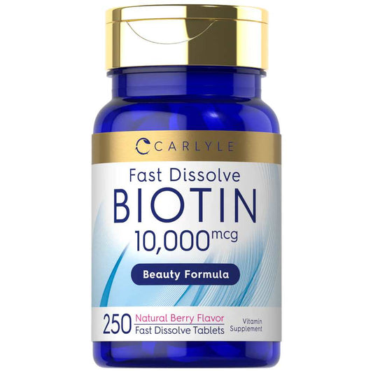 Carlyle Nutritionals Biotin 10000mcg | 250 Tablets