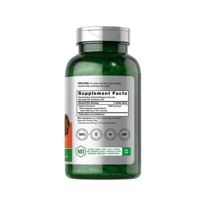 Horbäach Cinnamon 4000mg per Serving | 250 Capsules
