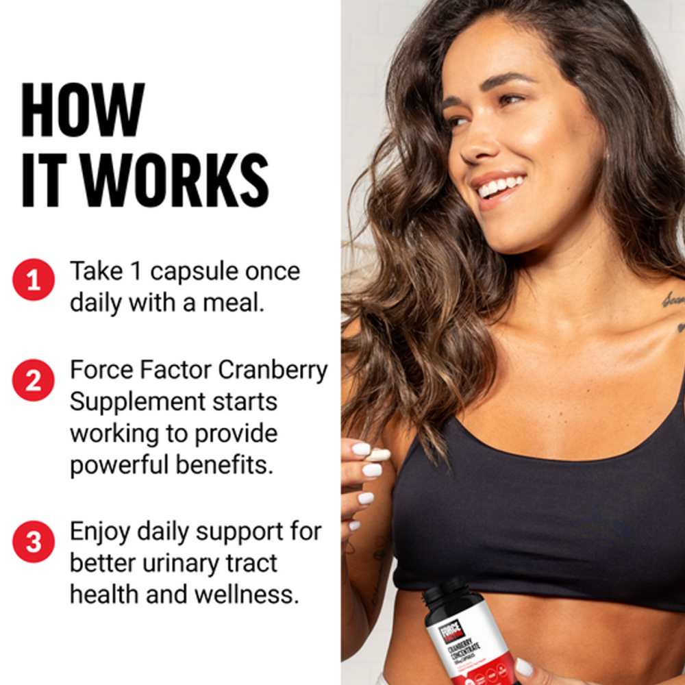 Force Factor Cranberry Concentrate – 90 Capsules