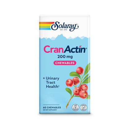 Solaray Cranactin Cranberry Extract, 60 Chewable
