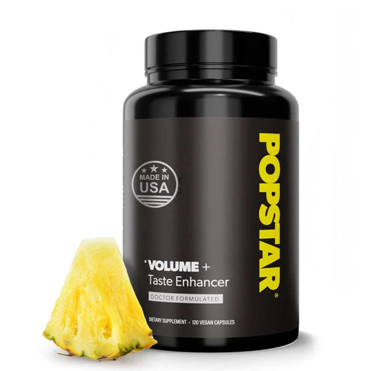 Popstar Volume+ Taste Enhancer – Doctor Formulated – 120 Vegan Capsules – Made in Usa
