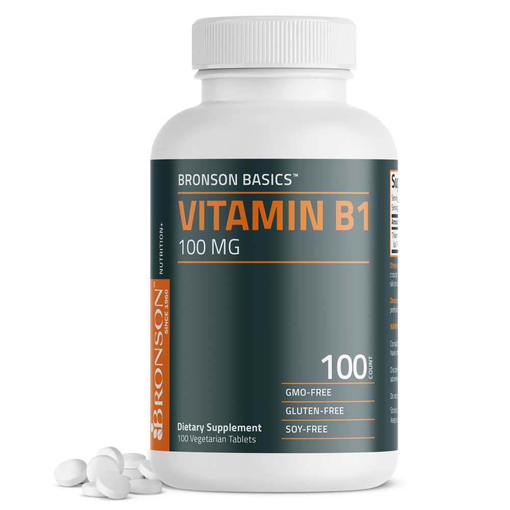Bronson Vitamins Vitamin B1 100mg 100 Tabs