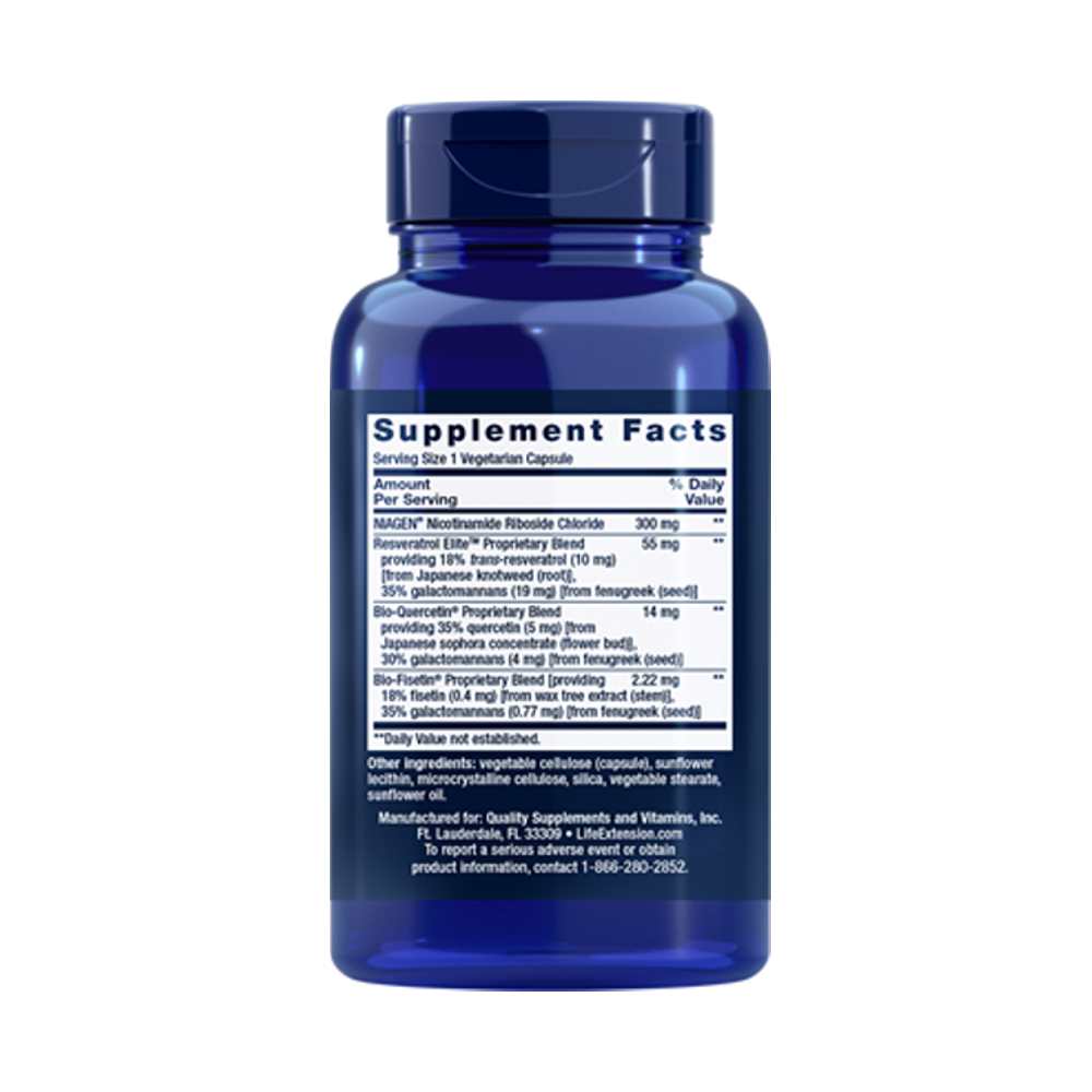 Life Extension NAD+ Cell Regenerator™ and Resveratrol Elite™ 30 vegetarian capsules