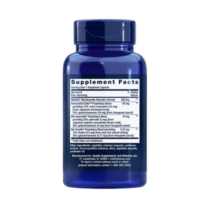 Life Extension NAD+ Cell Regenerator™ and Resveratrol Elite™ 30 vegetarian capsules