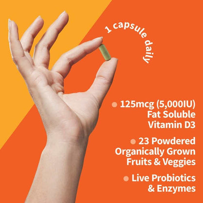 Garden of Life Vitamin Code Raw Vitamin D3 5,000 Iu 60 Capsules