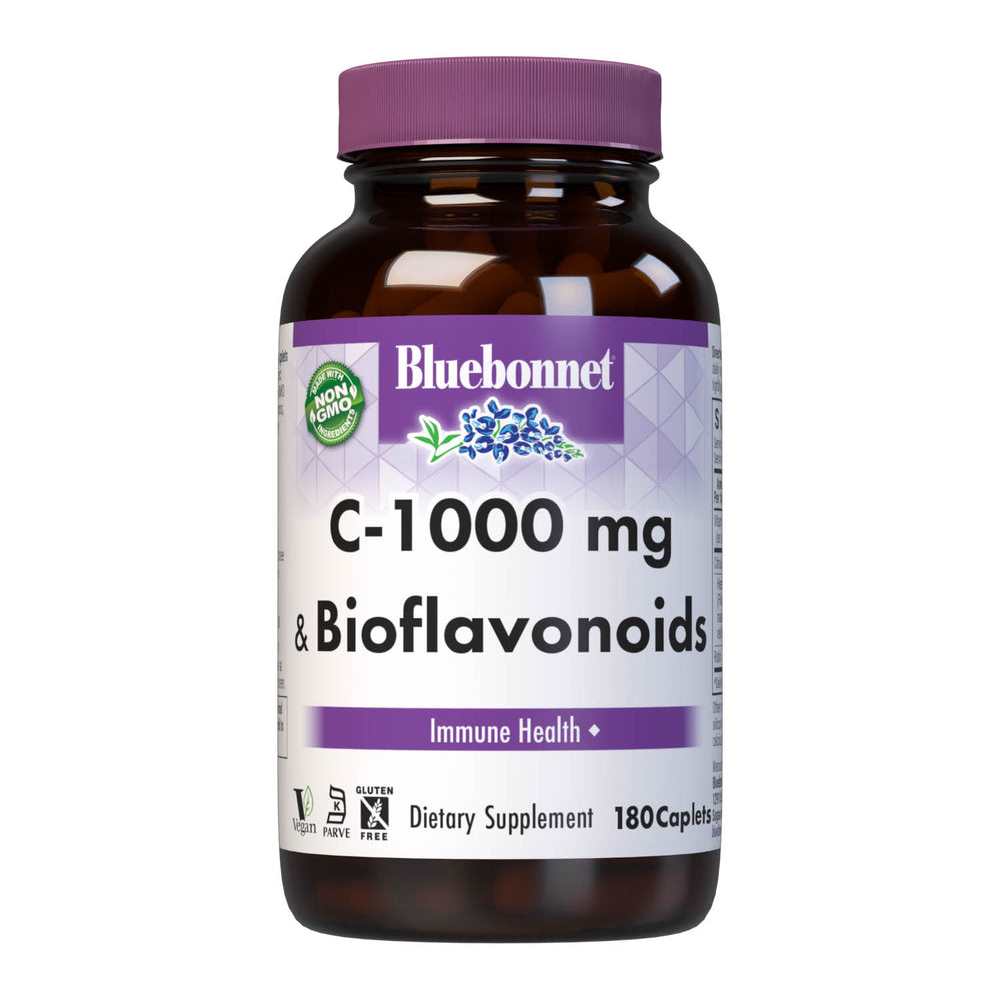 Bluebonnet Nutrition C-1000 Mg & Bioflavonoids 180 Caplets