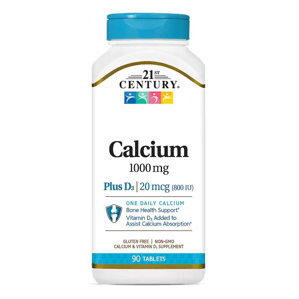 21st Century Calcium 1000 Mg +d3 90 Tab
