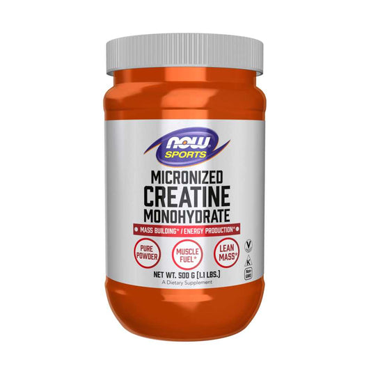 Now Sports Creatine Monohydrate – Micronized Powder – Muscle Strength & Power Formula – 500g