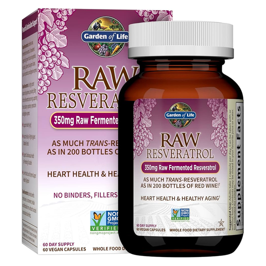 Raw Resveratrol By Garden Of Life 350mg - For Heart Health