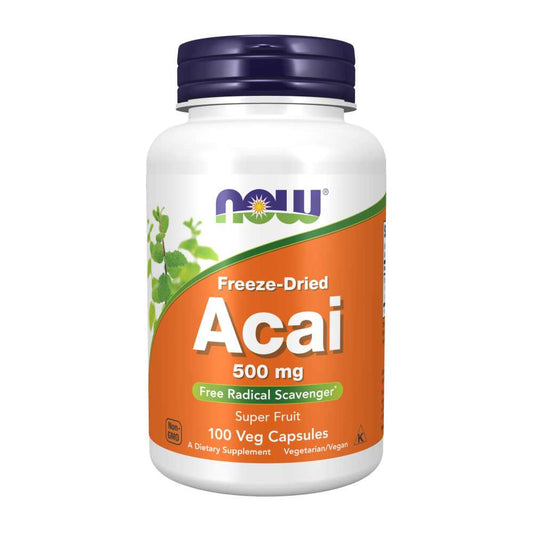 Now Foods Freeze-Dried Acai 500mg – 100 Veg Capsules