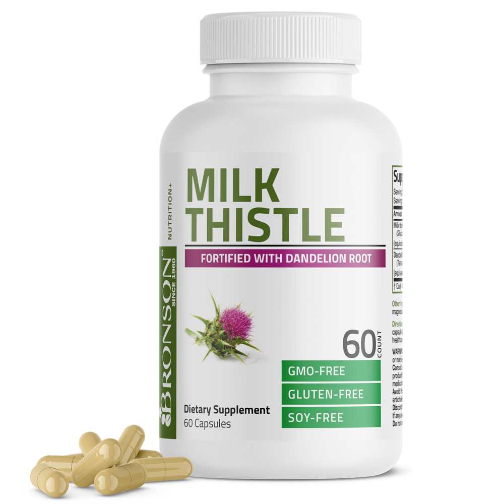 Bronson Vitamins Milk Thistle Seed - 1,000 Mg 60 Caps