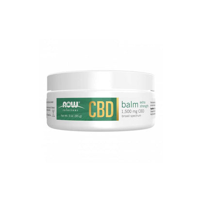 Now Foods Cbd Balm Extra Strength – 1,500 Mg Broad Spectrum Cbd – with Camphor & Menthol – 3 Oz. (85 G)