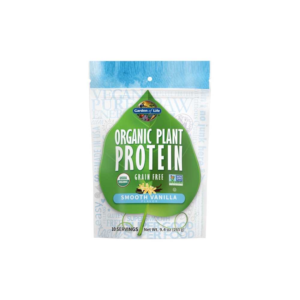 Garden of Life Organic Plant Protein Smooth Vanilla 9.4oz (265g) Powder