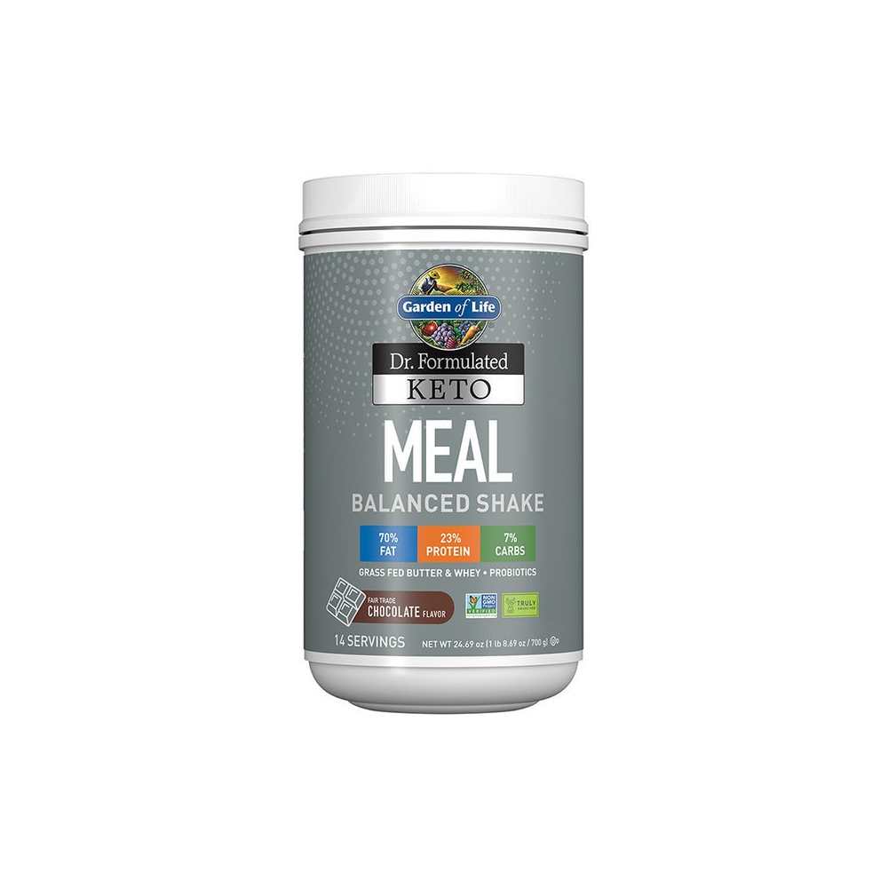 Garden of Life Dr. Formulated Keto Meal Balanced Shake Chocolate 24.69oz (700g) Powder