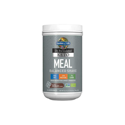Garden of Life Dr. Formulated Keto Meal Balanced Shake Chocolate 24.69oz (700g) Powder