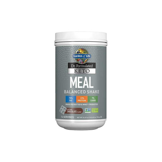 Garden of Life Dr. Formulated Keto Meal Balanced Shake Chocolate 24.69oz (700g) Powder