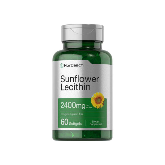 Horbäach Sunflower Lecithin 2400mg per Serving | 60 Softgels