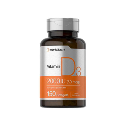 Horbäach Vitamin D-3 2000 Iu | 150 Softgels
