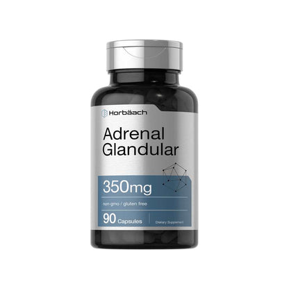 Horbäach Raw Adrenal Glandular 350mg | 90 Capsules