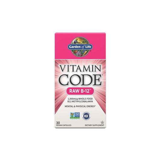 Garden of Life Vitamin Code Raw B-12 1,000mcg 30 Capsules