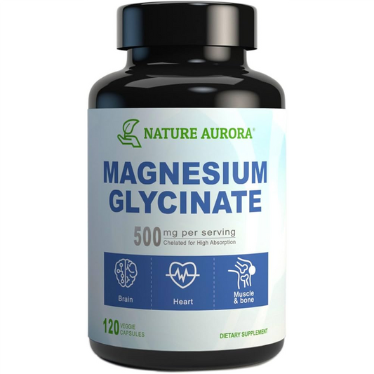 Nature Aurora Magnesium Glycinate 500mg - For Muscle & Bone Health