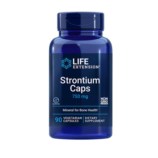 Life Extension Strontium Caps 750 Mg, 90 Vegetarian Capsules