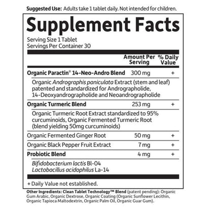 Garden of Life Organics Turmeric Pain Relief 30 Tablets