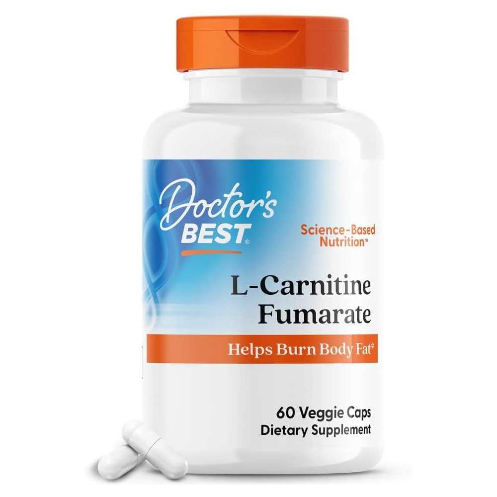 Doctor's Best L-Carnitine Fumarate with Biosint Carnitines, 855 Mg, 60 Veggie Caps