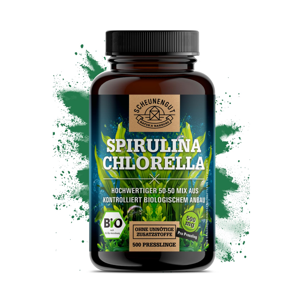 Organic Spirulina & Chlorella Pellets by SCHEUNENGUT