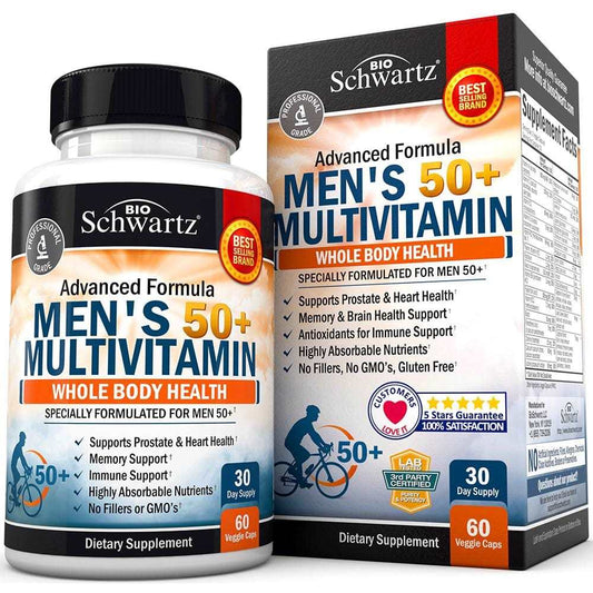 Bio Schwartz Men’s 50+ Multivitamin – 60 Capsules