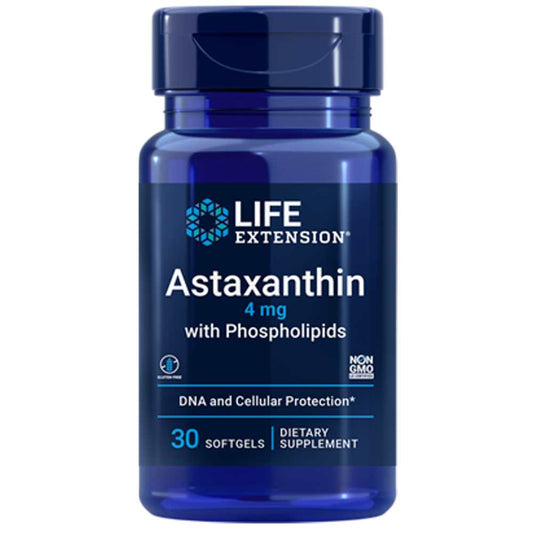 Life Extension Astaxanthin with Phospholipids 4 Mg, 30 Softgels