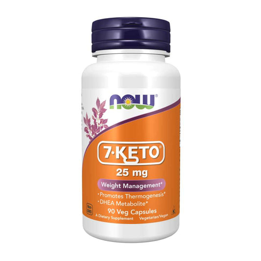 Now Foods 7-KETO 25mg – Weight Management & Thermogenesis – 90 Veg Capsules